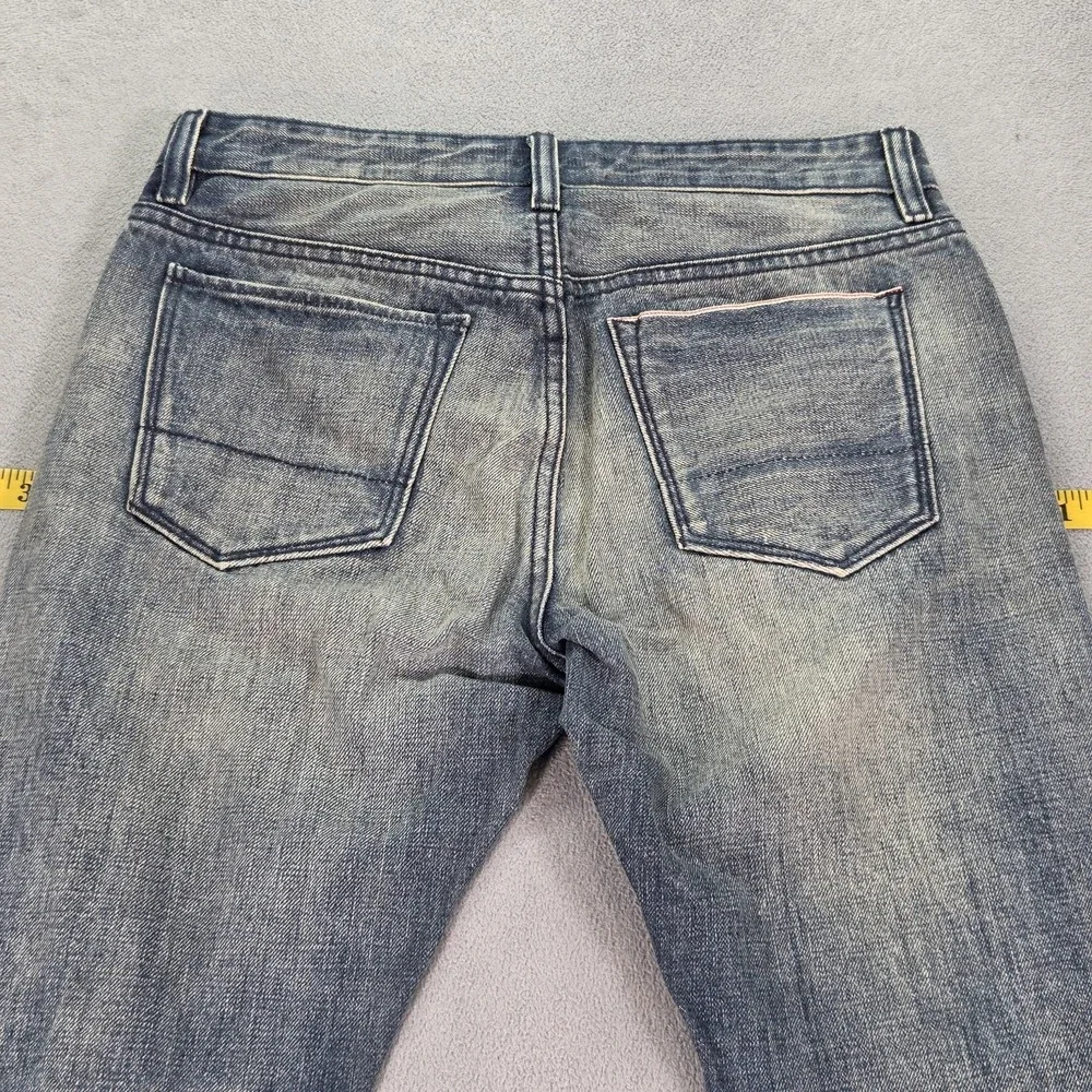 Banana Republic Jeans Mens Blue Selvedge Slim Fit‎ Distressed Fits 27x28